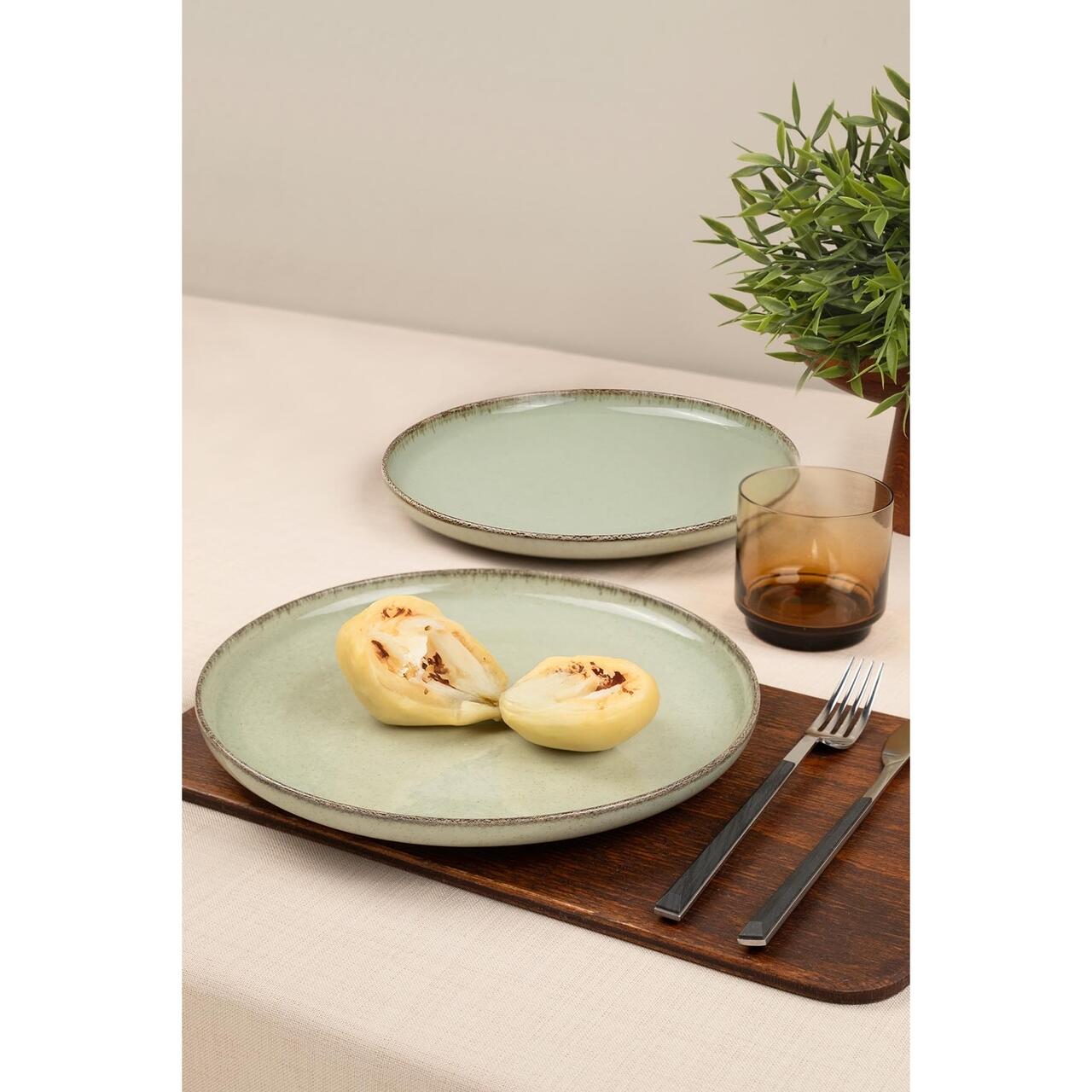 Serviciu de masă Moderna, 18 piese, verde