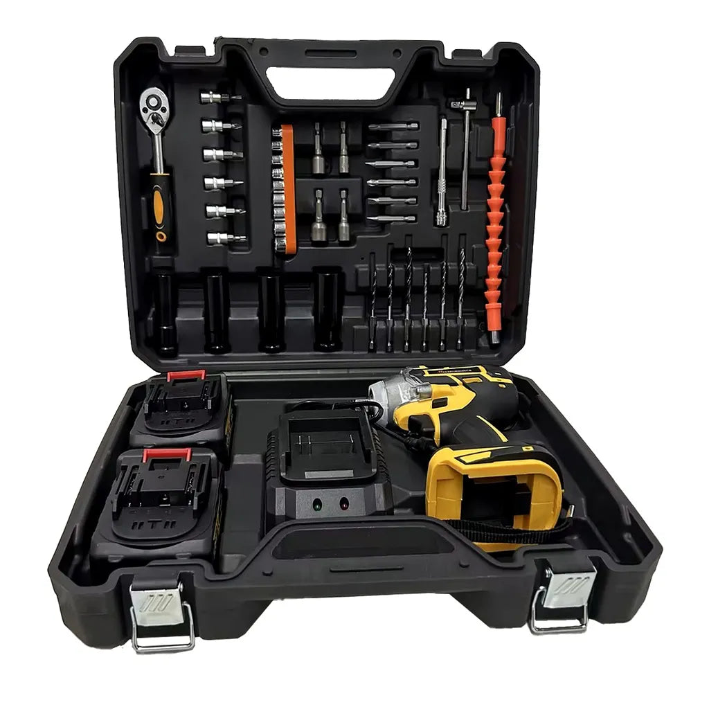 Mașină de Înșurubat cu Impact 850Nm, 36V, 2 Acumulatori 5Ah, 40 Accesorii, Valiză Transport