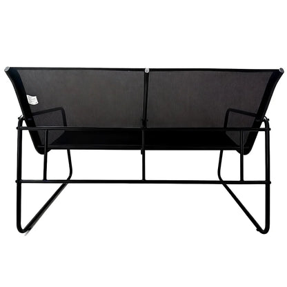 Set Mobilier Grădină AT PERFORMANCE® 4 Piese – Canapea, 2 Fotolii, Măsuță, Cadru Metalic