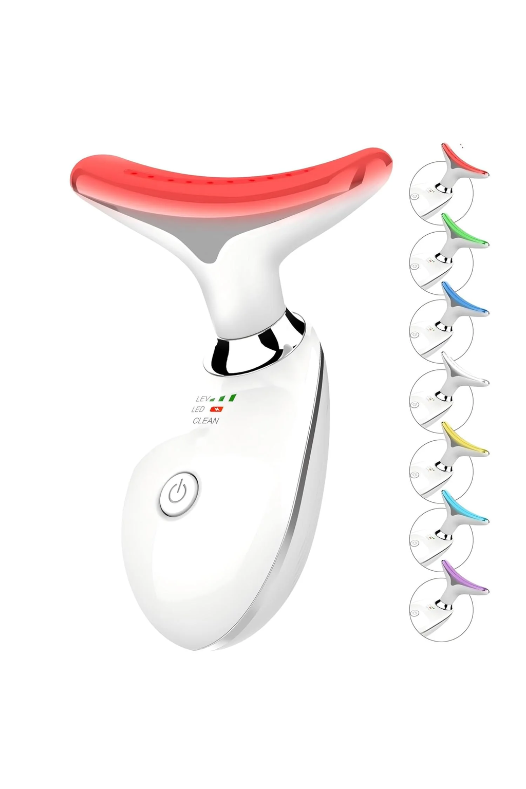 Aparat Cosmetic pentru Fata si Gat cu LED 7 Culori si EMS – Masaj Lifting & Ingrijire pentru Fermitatea Pielii