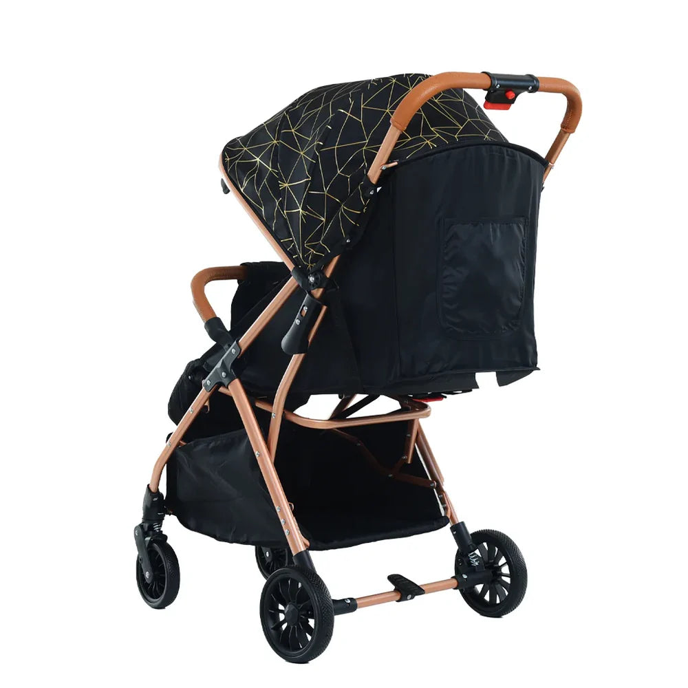 Cărucior pentru copii KIDOO 6607 pliabil, spătar reglabil, copertină mare, 0-36 luni, max. 22 kg