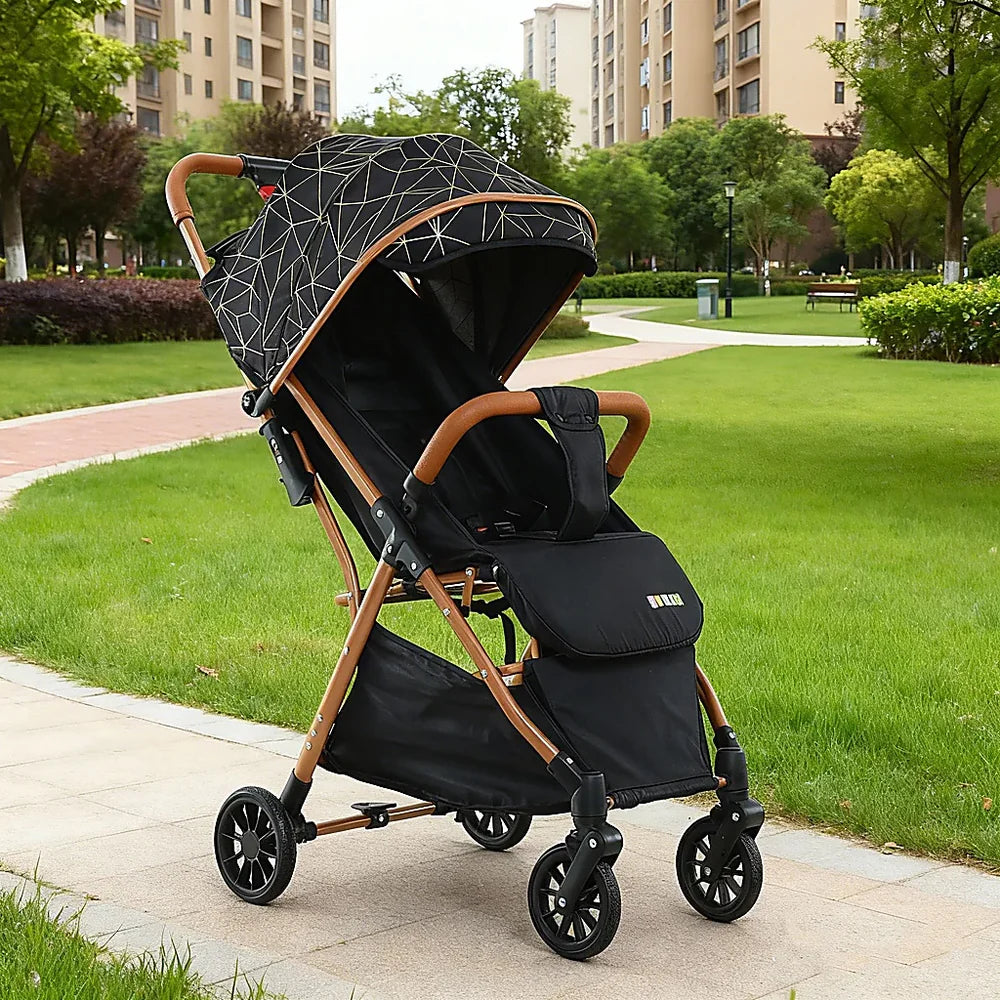 Cărucior pentru copii KIDOO 6607 pliabil, spătar reglabil, copertină mare, 0-36 luni, max. 22 kg